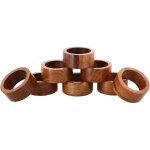 Ronds de serviette artisanaux en bois �l�gants et unis pour un usage quotidien - lot de 8 - parfaits ...