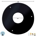 Rosace dlment de finition conduit double paroi isol edilinox - diamtre 80 mm