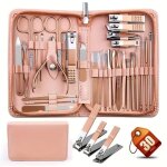 Rose 30 pcs manucure set professionnel nail clipper set manucure kit nail care kit