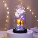 Rose eternelle cadeau pour femme anniversaire rose �ternelle avec papillon lumi�re led fleur pour elle ...