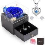 Rose �ternelle cadeau de f�te des m�res pour elle collier boucles doreilles pour manquer maman s?ur �pouse ...