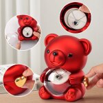 Rose �ternelle - fleur �ternelle - roses longue vie - ours en peluche romantique - cadeau de saint - ...