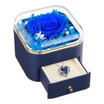 Rose eternelle pr�serv�e fleur pour avec collier pour femmes �pouseidee cadeau avec bijoux saint valentin ...