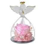 Rose �ternelle en verre pour fille ange cadeau de vacances d�coration de rose cadeau danniversaire pour ...