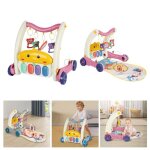 Rose trotteur b�b� et chariot de marche avec fonction musique et tapis dactivit� pour b�b� 2 en 1 jouet ...
