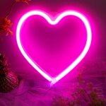 Rosnek enseigne lumineuse de décoration de c?ur led au néon murale pour maison bar noël fête danniversaire ... Rosnek enseigne lumineuse de décoration de c?ur led au néon murale pour maison bar noël fête danniversaire ...