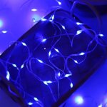 Rosnek guirlande lumineuse exterieure 1 m 10 led bleu batterie ip44 �tanche guirlandes de no�l halloween ...