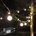 Rosnek ip65 led guirlande guinguette extrieure 20pcs g50 ampoules 13m transparent guirlande lumineuse ...