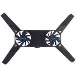 Rotatif usb ventilateur de refroidissement pad portable refroidisseur ordinateur usb ventilateur stand ...
