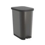 Rotho ribo graphite - poubelle � p�dale 35l