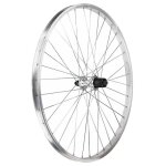Roue arrière 26x1. 75 - bonin - aluminium argenté - cassette 7 / 8 vitesses - clincher Roue arrière 26x1. 75 - bonin - aluminium argenté - cassette 7 / 8 vitesses - clincher