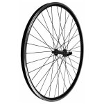 Roue avant 28 pouces - bonin - aluminium noir - moyeu  roulements - blocage rapide