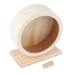Roue en bois pour hamster - einnenffer - taille s - support silencieux - non toxique - �cologique
