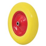 Roue de brouette increvable diamtre 385mm - 4. 80 - 4. 0 - 8 jante acier - 150kg