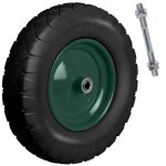 Roue de brouette tubeless 4. 00 - 8 noir - vert humberg Roue de brouette tubeless 4. 00 - 8 noir - vert humberg