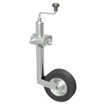 Roue dappui avec pince roue avant remorque caravane 150 kg � 48 mm tube ext�rieur