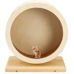 Roue dexercice silencieuse en bois pour hamster cochon dinde et petits animaux domestiques animalerie ...