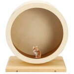 Roue dexercice silencieuse en bois pour hamster cochon dinde et petits animaux domestiques pzcc