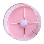 Roue dexercice silencieuse pour hamster rose de 20 cm / 79 pouces jouet pour petits animaux de compagnie ...