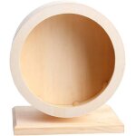 Roue dexercice pour petits animaux de compagnie jouet en bois pour hamster roue tournante silencieuse ...