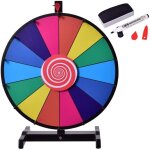Roue de la fortune 18 pouce prize wheel avec stylo effaable - parfait pour des ftes (18 pouces)