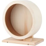 Roue pour hamster roue dexercice silencieuse pour hamster jouet pour hamster support en bois (m) (110 ...