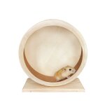 Roue pour hamster sur support en bois de 178 cm roue silencieuse pour hamsters cochons dinde h�rissons ...