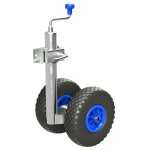 Roue jumelée avec pince roue dappui double avec pneus à air caravane 150 kg Ø 48 mm tube extérieur Roue jumelée avec pince roue dappui double avec pneus à air caravane 150 kg Ø 48 mm tube extérieur