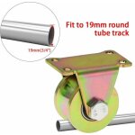 Roues pour portail coulissant en u capacit� de charge�: 300�kg compatibles avec les rails de retour (jeu ...