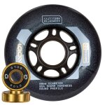 Roues roller - iqon - access combo - 80mm - dark grey - roulements decode gold