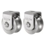 Roue roulement sourcing map 2 kits 48mm diamtre 400kg charge inox 304 bloc poulie pour portail coulissant ...
