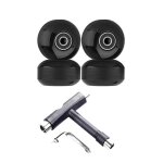 Roue de skateboard 52 mm 95a avec roulements 608 rs abec - 9 jeu de roues de rechange