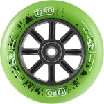 Roue de trottinette freestyle en nylon longway tyro core - vert - 100 mm