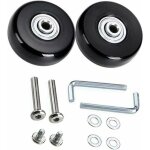Roues de valise remplacement kit 45 mm roulette valise bagage valise rparation roulette muette caoutchouc ...