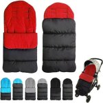 Rouge - chancelire universelle pour poussette housse de sige en coton pour poussette de bb sac de ...