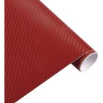 Rouge en fiber de carbone wrap vinyle rouleau 3d en fiber de carbone vinyle voiture wrap feuille rouleau ...