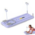 Rouleau abdominal multifonction avec lastiques planche de fitness pilates avec systme de rebond automatique ...