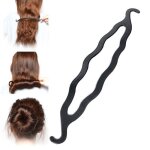 Rouleau bigoudi magique - zodaca - accessoire coiffure - clip outil crochet - bun maker femme