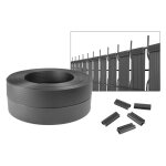 Lame pvc souple en rouleau - casanoov - baldo - 200m - l. 46mm - gris - occultation jardin / cl�ture