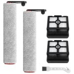 Accessoires daspirateur - sodial - dreame h12 pro - 2 rouleaux de brosses - 2 filtres hepa - nettoyage ...