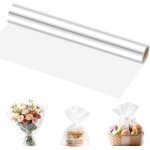 Rouleau de cellophane - 40 cm x 30 m - pour fleurs travaux manuels emballage cadeau
