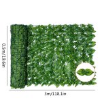 Rouleau de feuilles artificielles avec protection uv parfait pour dcorations de jardin et murs de haie. ...