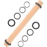 Rouleau � p�tisserie en bois de h�tre avec anneaux amovibles patisserie accessoire pour p�te fondants ...