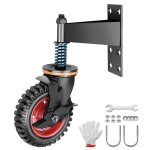 Rouleau de portail  ressort avec frein 200mm 360 roulette robuste pivotante coulissant pour portails ...