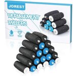 Rouleaux de remplacement - scholl - velvet smooth - extra rugueux - noir - lot de 20