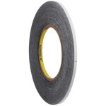 Rouleau ruban adhésif autocollant double face 4mm 50m noir pour réparations téléphone tablettes et ordinateurs ... Rouleau ruban adhésif autocollant double face 4mm 50m noir pour réparations téléphone tablettes et ordinateurs ...