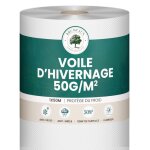 Rouleau voile hivernage 50m x 1m - 50g / m� - protection plante hiver et semis voile dhivernage plante ...
