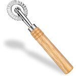 Roulette de coupe de p�tes et raviolis avec rouleau roulette � pizza en alliage de zinc pour fabrication ...