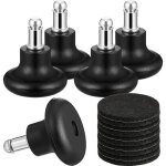 Roulettes pivotantes de remplacement pour chaise de bureau roulettes fixes pour chaise 5 pices
