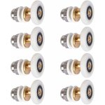 Roulette porte douche roulettes coulissantes 27mm poulies de porte roues de rechange 8 pices pour rouleaux ...
